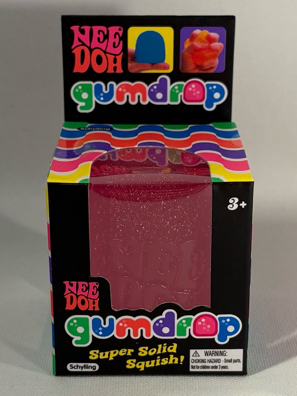 🩷 [BRAND NEW] NEE DOH GUMDROP SUPER SOLID SQUISH! PINK VIRAL FIDGET TOY 🩷